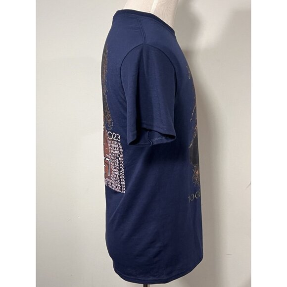 Janet Jackson Together Again Tour 2023 Navy Blue T-Shirt Ludacris Size M - Picture 3 of 11